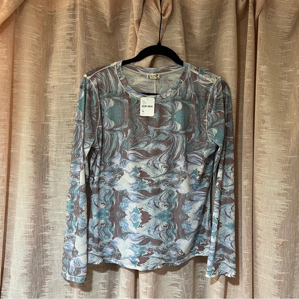 NWT Free People Marble Layering Shirt